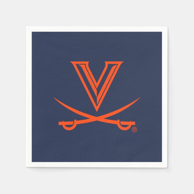 Servilleta De Papel Sable de la Universidad de Virginia (Anverso)