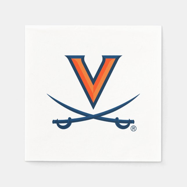 Servilleta De Papel Sable de la Universidad de Virginia (Anverso)