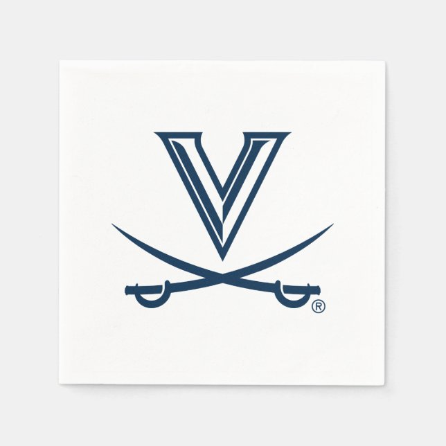 Servilleta De Papel Sable de la Universidad de Virginia (Anverso)