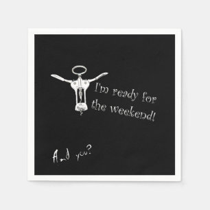 Servilleta De Papel Sacacorchos de la botella de vino listo para la