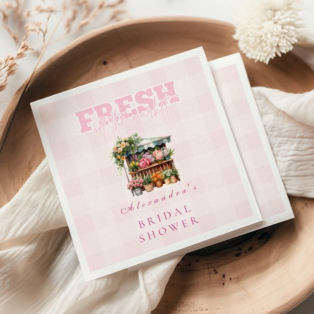 Servilleta De Papel Sacar el rosado de la ducha de novia del mercado (Subido por el creador)