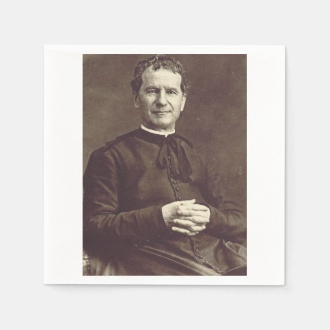 Servilleta De Papel Sacerdote y confesor de San Juan Bosco (Anverso)