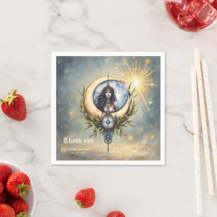 Servilleta De Papel Sacerdotisa de la Luna – Guardiana del Equilibrio 
