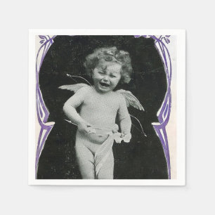 Servilleta De Papel Sad Cherub Angel Print