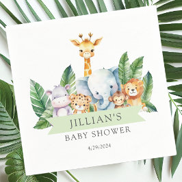 Servilleta De Papel Safari Adventure Baby Shower