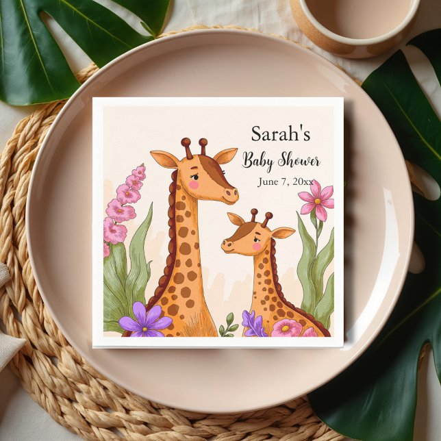 Servilleta De Papel Safari Baby Shower (Subido por el creador)