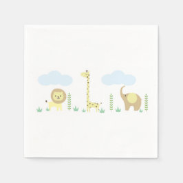 Servilleta De Papel Safari Baby Shower Napkins