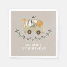 Safari Jungle Animals 1er Nacimiento Nombre person