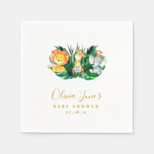 Servilleta De Papel Safari Jungle Baby Shower