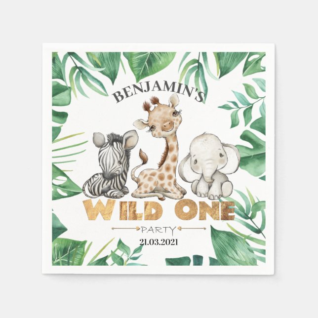 Servilleta De Papel Safari Wild Napkins (Anverso)