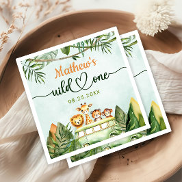 Servilleta De Papel Safari Wild One First Birthday