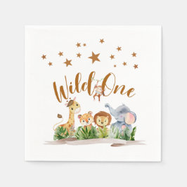 Servilleta De Papel Safari Wild Un Cumpleaños