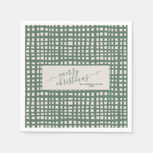 Servilleta De Papel Sage elegante de Nochebuena marfil de Navidad