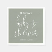 Sage Green Gender Neutral Baby Shower