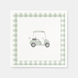 Servilleta De Papel Sage green golf baby ducha pañuelo