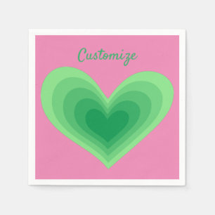 Servilleta De Papel Sage Green Heart Thunder_Cove 