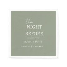 Sage Green Minimalista la noche antes del Boda