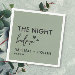 Servilleta De Papel Sage Green Moda Sencillo ensayo moderno Cena