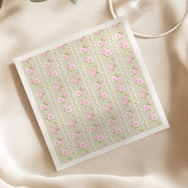 Servilleta De Papel Sage Green Vintage Floral
