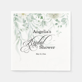 Servilleta De Papel Sage Greenery Bridal Shower