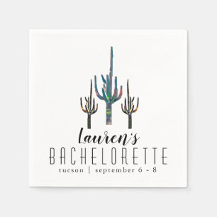Servilleta De Papel Saguaro Cactus Bachelorette personalizada