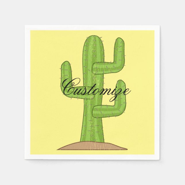 Servilleta De Papel Saguaro Cactus Thunder_Cove (Anverso)