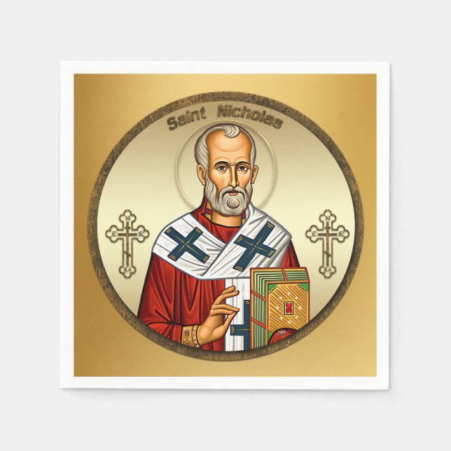 Servilleta De Papel Saint Nicholas (Anverso)