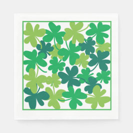 Servilleta De Papel Saint Patrick’s Day Shamrock Green Napkins