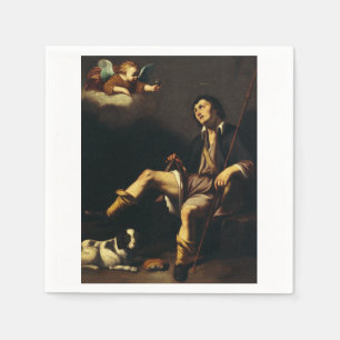 Servilleta De Papel Saint Roch y el Ángel por Guy François