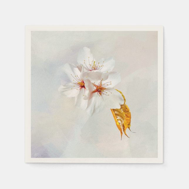 Servilleta De Papel Sakura - Flor japonesa de cerezo (Anverso)