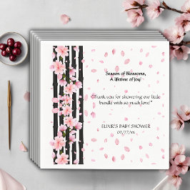 Servilleta De Papel Sakura Spring Cherry florece Baby Shower