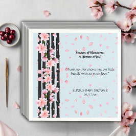 Servilleta De Papel Sakura Spring Cherry florece Baby Shower