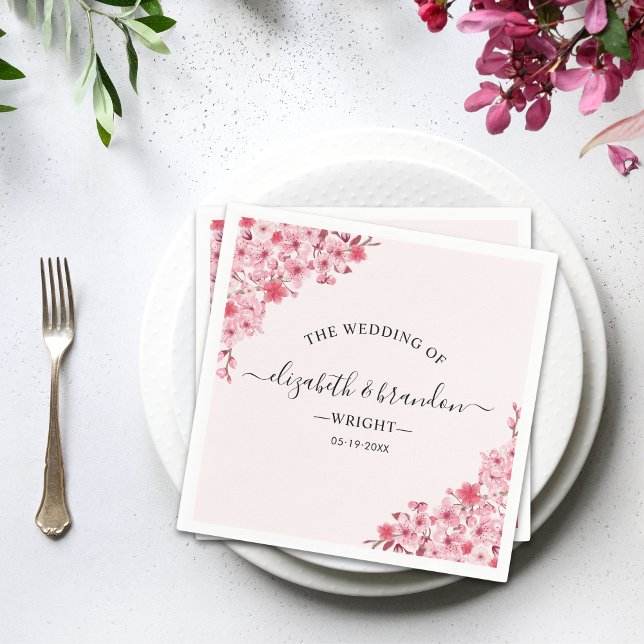 Servilleta De Papel Sakura Wedding – Cherry Blossom Theme (Subido por el creador)
