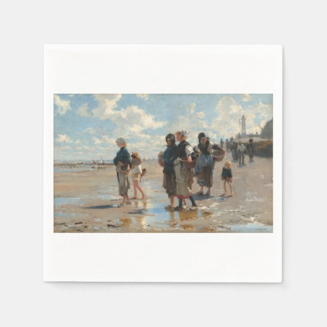 Servilleta De Papel Saliendo a pescar de John Singer Sargent (Anverso)