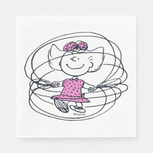 Servilleta De Papel Sally Jugando Salto Rope