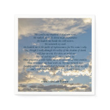 Salmo 23 Bella Biblia Cristiana Verse Personalizad