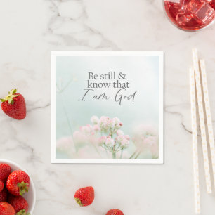 Servilleta De Papel Salmo 46:10 Estar quieto y saber que soy Dios Bibl