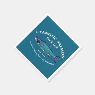 Servilleta De Papel Salmon Bar & Grill Cyanotic