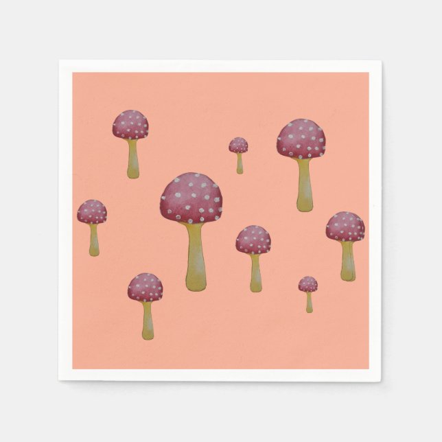 Servilleta De Papel Salmos rojos y blancos (Anverso)