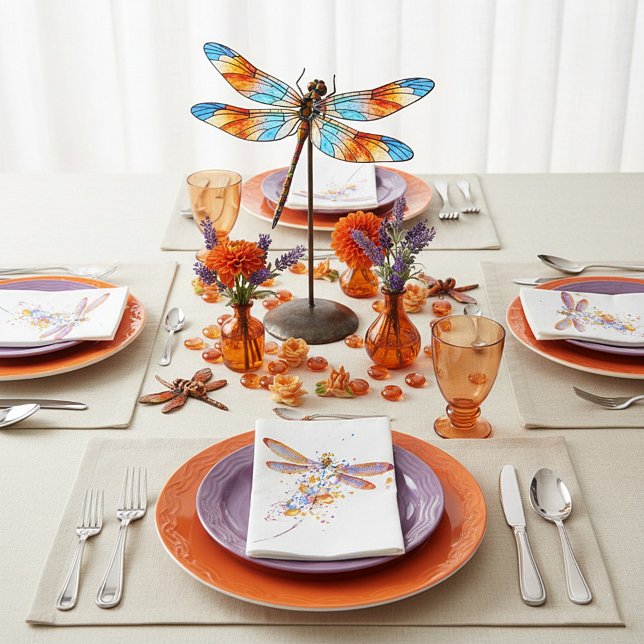 Servilleta De Papel Salpicadura de libélula (Subido por el creador)