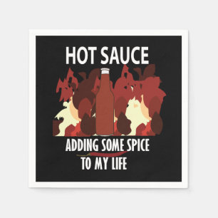 Servilleta De Papel Salsa de Ají Ketchup Fuego Rojo Pimienta de Chile