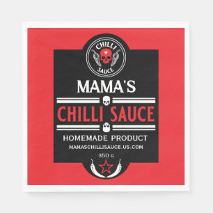 Servilleta De Papel Salsa de chile hecha en casa