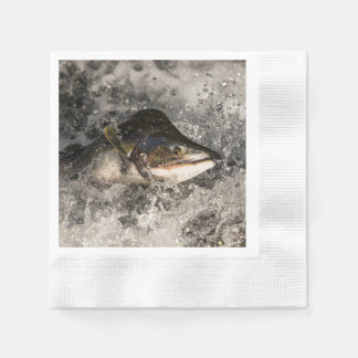 Servilleta De Papel Saltando Salmon