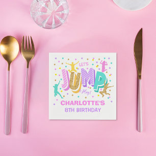 Servilleta De Papel Saltar toallas personalizadas de cumpleaños