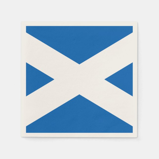 Servilleta De Papel Saltire ~ Bandera de Escocia (Anverso)