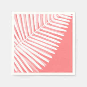 Servilleta De Papel Salto de palma monocromo tropical