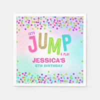 Salto Trampoline Birthday Party Suministros Decor