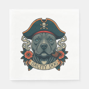 Servilleta De Papel Salty Dog Pitbull