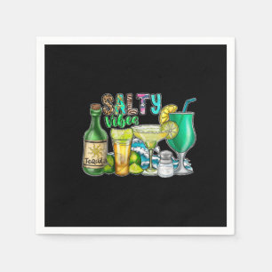 Servilleta De Papel Salty Summer Vibes Bebe Tequila Margarita vacacion