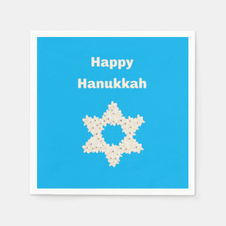 Servilleta De Papel Saludo de Hanukkah con Flores